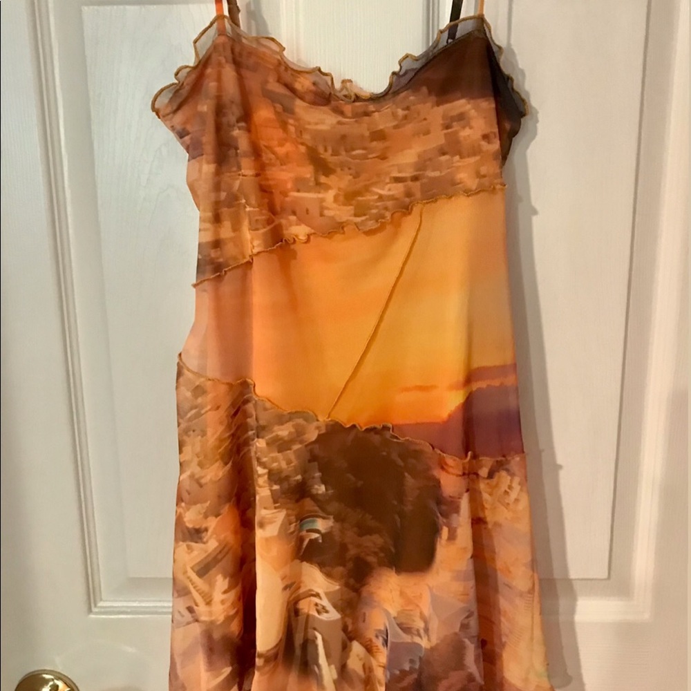 Urban Outfitters Moxie Mesh Mini Slip Dress